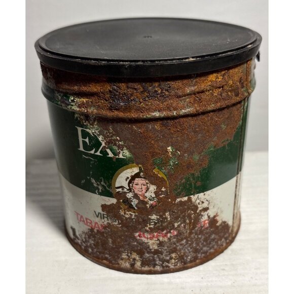 Vitg Macdonald Export Cigarette Tobacco Tin Can Rust Patina No Tin Lid Canada - Picture 6 of 8